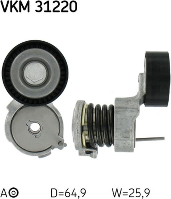 Skf Τεντωτήρας ιμάντα, Ιμάντας poly-V - Vkm 31220