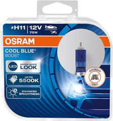 Osram Cool Blue Boost H11 12 V 75 W 62211CBB‑HCB – 2 Τεμ