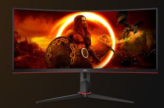 AOC CU34G2XP/BK Οθόνη Υπολογιστή Curved Gaming Monitor 34" QHD 180Hz