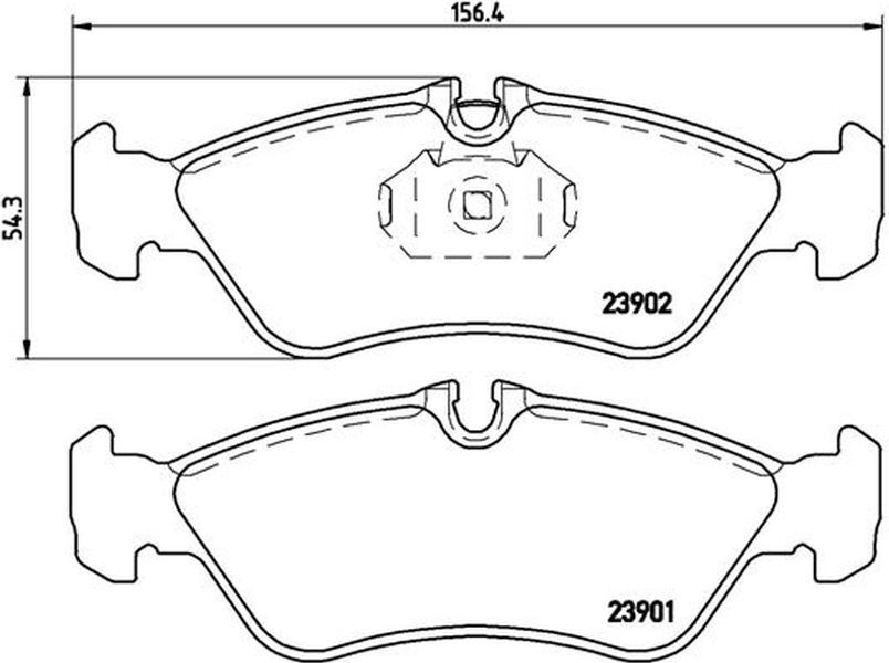 Brembo Σετ τακάκια, Δισκόφρενα - P 50 082