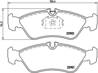 Brembo Σετ τακάκια, Δισκόφρενα - P 50 082