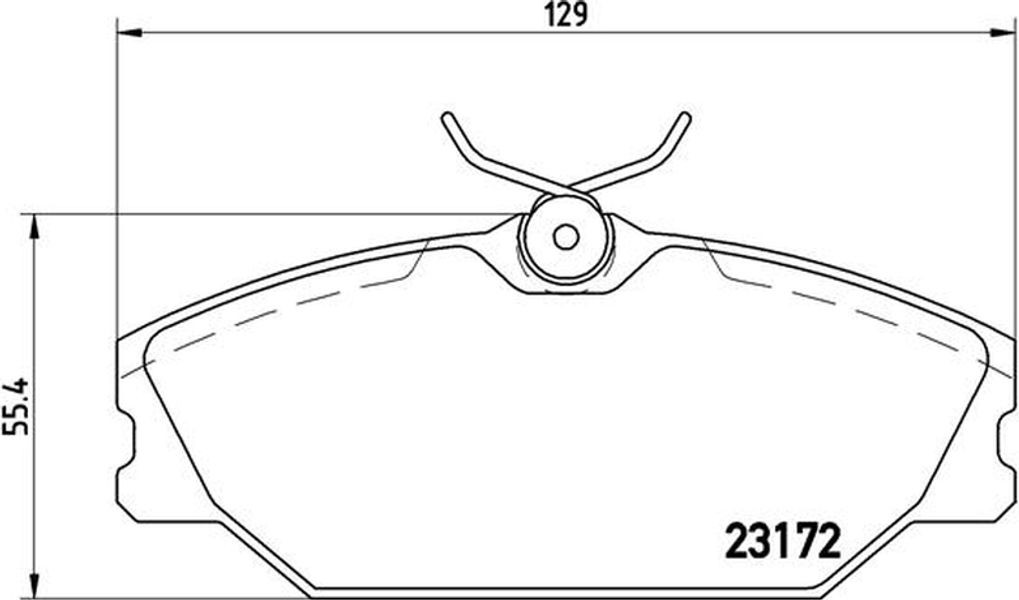 Brembo Σετ τακάκια, Δισκόφρενα - P 68 027