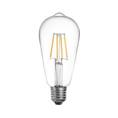Λαμπτήρας LED ST64 Bulb pakoworld 4W 3000K E27 clear