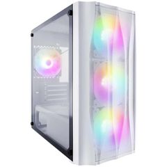 1STPLAYER X3-M-4F1-W Gaming Midi Tower Κουτί Υπολογιστή με RGB Φωτισμό Λευκό