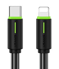 USAMS καλώδιο Lightning σε USB-C US-SJ735, 30W, 480Mbps, 1m, μαύρο