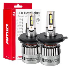 Λαμπες H4 9>16V 6.000K 5.400lm 60W K3 Series Led CAN-BUS (ΜΕ ΨΥΚΤΡΑ) Amio - 2 Τεμ.