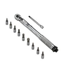 ΔΥΝΑΜΟΚΛΕΙΔΟ/ΡΟΠΟΚΛΕΙΔΟ Torque (ΤΟΡΞ) 1/4'' 5>25Nm 28cm Crv Με 9 Μυτες & Προεκταση Μηκους 10cm Lampa - 1 Τεμ.