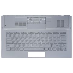 Πληκτρολόγιο Ελληνικό - Greek Laptop Keyboard Palmrest για Sony Vaio Duo 13 SVD13 SVD132 SVD13219 SVD132A1ET SVD132A14T 149245411US 149244611US GR Backlight Silver ( Κωδ.40385GRSILVERTOPCASE )