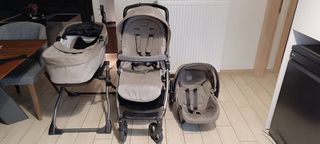 Καρότσι σετ- κούνια-καρεκλακι φαγητού-μαρσιπο-στραταριδα