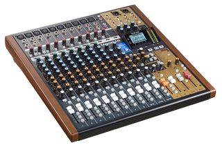 Tascam MODEL 16 audio mixer 16 channels 20 - 30000 Hz Black, Gold, Wood