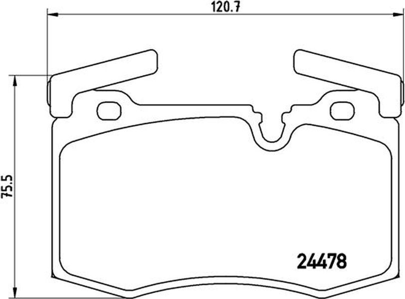Brembo Σετ τακάκια, Δισκόφρενα - P 06 068