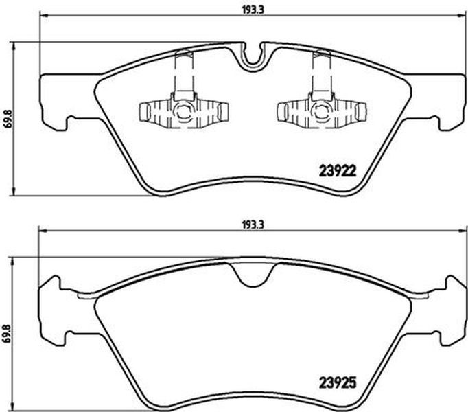 Brembo Σετ τακάκια, Δισκόφρενα - P 50 063