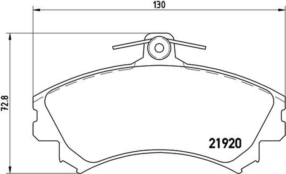Brembo Σετ τακάκια, Δισκόφρενα - P 54 022