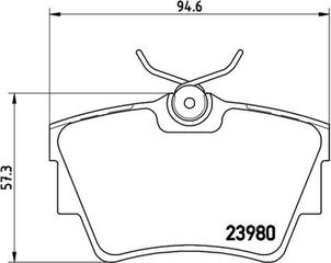 Brembo Σετ τακάκια, Δισκόφρενα - P 59 041