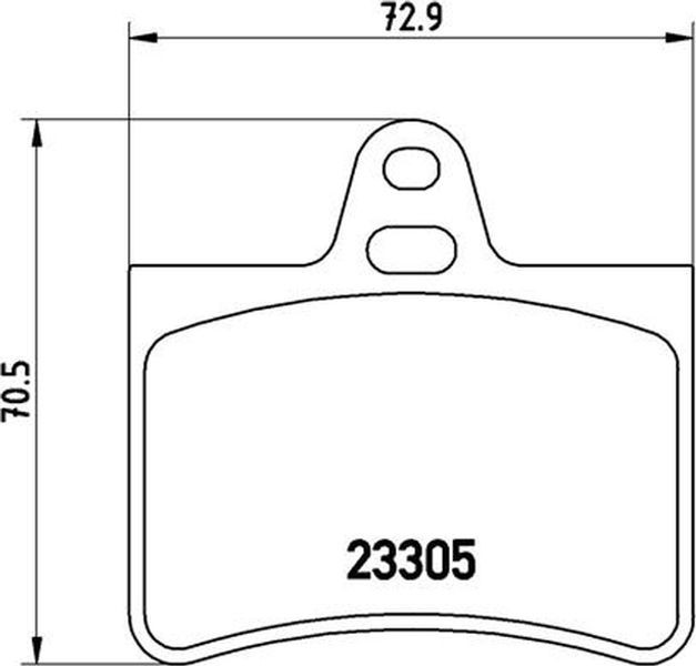 Brembo Σετ τακάκια, Δισκόφρενα - P 61 073