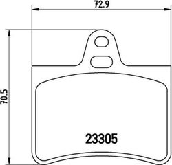 Brembo Σετ τακάκια, Δισκόφρενα - P 61 073