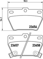 Brembo Σετ τακάκια, Δισκόφρενα - P 83 057