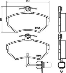 Brembo Σετ τακάκια, Δισκόφρενα - P 85 044
