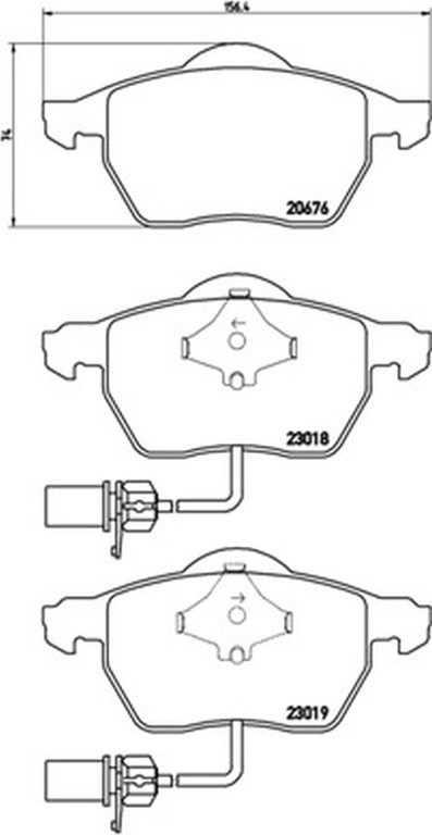 Brembo Σετ τακάκια, Δισκόφρενα - P 85 085