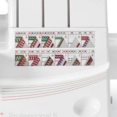 Overlock Singer 14T968 sewing machine, electric current, white-thumb-1