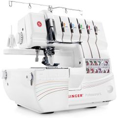 Overlock Singer 14T968 sewing machine, electric current, white-thumb-2