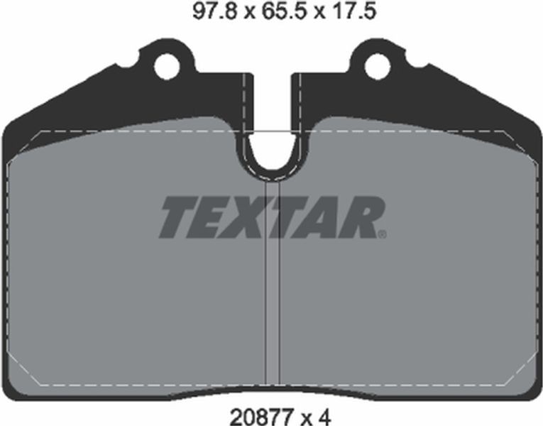 Textar Σετ τακάκια, Δισκόφρενα - 2087709