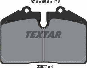 Textar Σετ τακάκια, Δισκόφρενα - 2087709