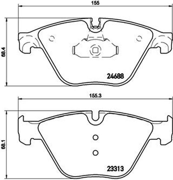 Brembo Σετ τακάκια, Δισκόφρενα - P 06 074