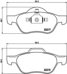 Brembo Σετ τακάκια, Δισκόφρενα - P 68 029