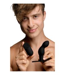 P-Spot Plugger 28X Silicone Prostate Plug with Harness & Remote Control-thumb-7