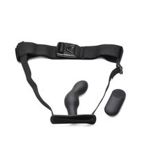 P-Spot Plugger 28X Silicone Prostate Plug with Harness & Remote Control-thumb-9