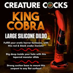 King Cobra Large Silicone Dildo 35.5 Cm-thumb-2
