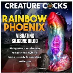 Rainbow Phoenix Silicone Vibrator-thumb-4