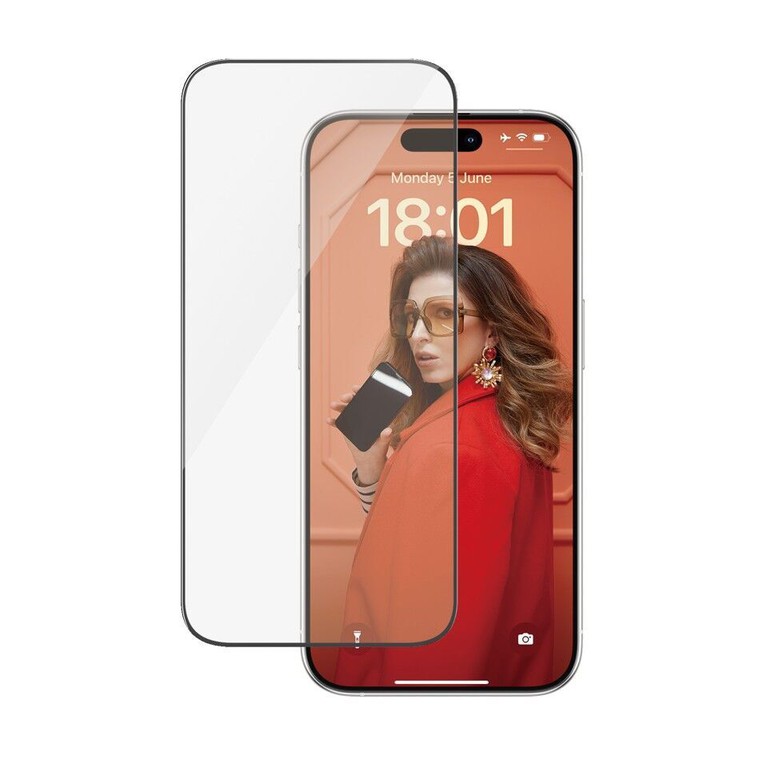 PanzerGlass - Screen Protector iPhone 15 Pro - Ultra-Wide Fit w. EasyAligner