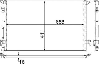 Mahle Συμπυκνωτής, σύστ. Κλιματισμού - Ac 294 000S