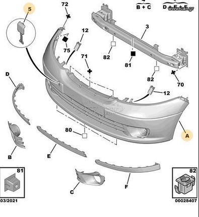 ΠΡΟΦΥΛΑΚΤΗΡΑΣ ΕΜΠΡΟΣ CITROEN C3 2002-2010 ΚΑΙΝΟΥΡΙΟΣ ΓΝΗΣΙΟΣ 7401CF ΕΙΔΙΚΗ ΤΙΜΗ !!!