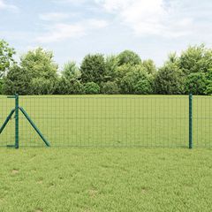 Κολώνα Φράχτη με Σκυρόδεμα 26 τμχ. Ασημί 3350265
