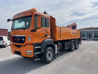 Ανατροπή + Γερανός MAN 2010 TGS 33.480 6X4