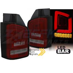LED BAR ΦΩΤΑ ΠΙΣΩ ΦΩΤΕΙΩΝ RED SMOKE SEQ ταιριάζει σε VW T6 15-19 TR