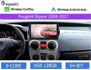 Peugeot Bipper (2008-2017) Android Car Radio 10" | 6+128GB | 8-Core | Ασύρματο CarPlay & Aσύρματο Android Auto | GPS | WiFi | DSP