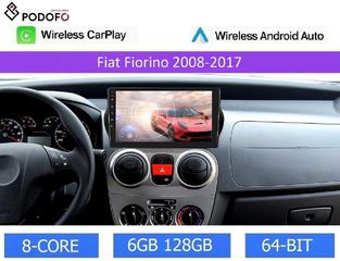 Fiat Fiorino (2008-2017) Android Car Radio 10" | 6+128GB | 8-Core | Ασύρματο CarPlay & Aσύρματο Android Auto | GPS | WiFi | DSP