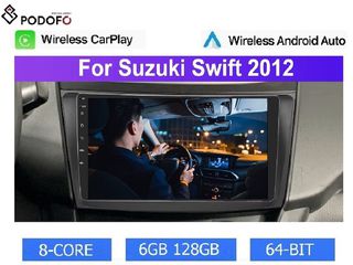 Οθόνη Android 13 9" για Suzuki Swift 2011-16 | 8-πύρηνος | 6GB/128GB | Ασύρματο CarPlay & Android Auto – GPS – DSP