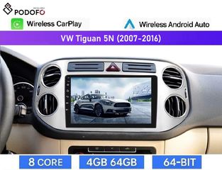 Android Car Radio 9" IPS για VW Tiguan (2007-2016) Android 13, 8-Core, 4+64GB, Wireless CarPlay & Wireless Android Auto, GPS, WiFi, DSP, FM/RDS
