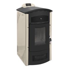 Gekas Metal Amanda Plus Σόμπα Pellet Αερόθερμη 12.8kW Μπεζ