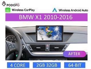 BMW X1 (2010-16) E84 Android Car Radio 10" 2+32GB Ασύρματο CarPlay & Aσύρματο Android Auto GPS  WiFi EQ