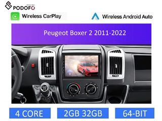 Peugeot Boxer 2 (2011-2022) Android Car Radio 9" 2+32GB Ασύρματο CarPlay & Aσύρματο Android Auto GPS  WiFi EQ