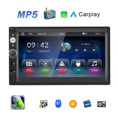 2DIN 7” Οθόνη Αυτοκινήτου MP5 με Wireless CarPlay & Android Auto – BT/FM/USB/Mirror Link