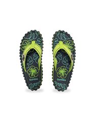 Gumbies Islander FlipFlops Lime Hibiscus GUFFISL148-thumb-1