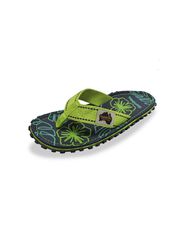 Gumbies Islander FlipFlops Lime Hibiscus GUFFISL148