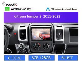 Citroen Jumper 2 (2011-2022) Android Car Radio 9" 6+128GB 8-Core Ασύρματο CarPlay & Aσύρματο Android Auto GPS  WiFi DSP